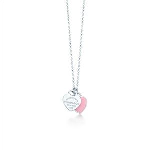 Mini Tiffany’s Double Heart Tag Pendant